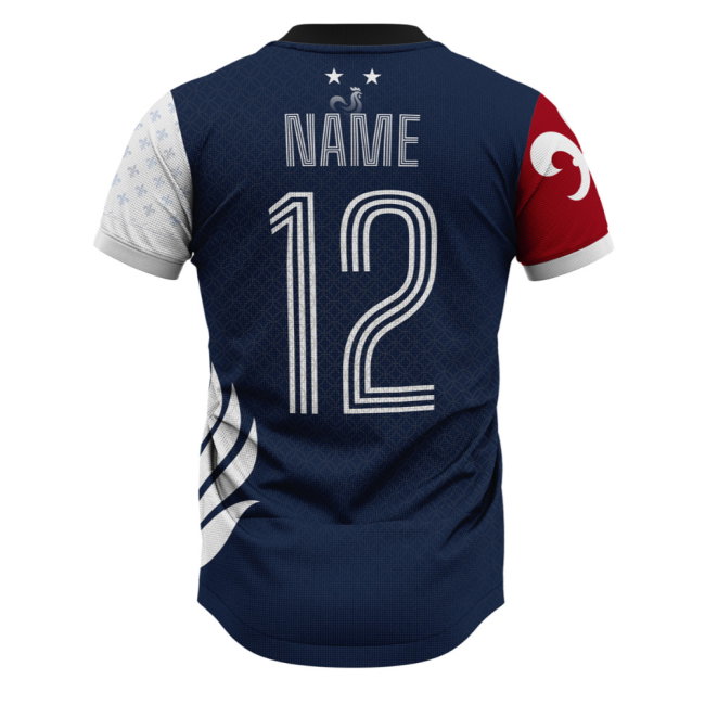 France Fleur Home Supporter Jersey Adult Short Sleeve