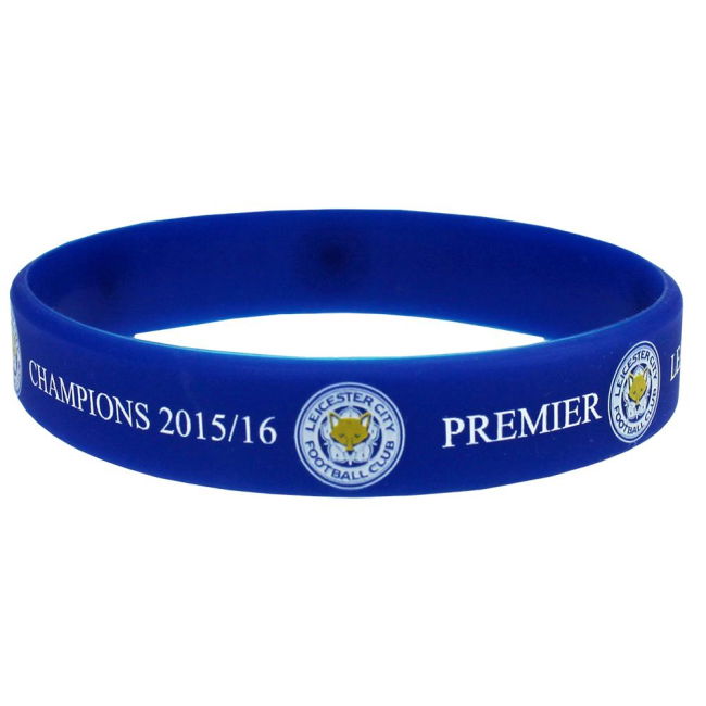 Leicester City FC Premier League Champions Silicone Wristband