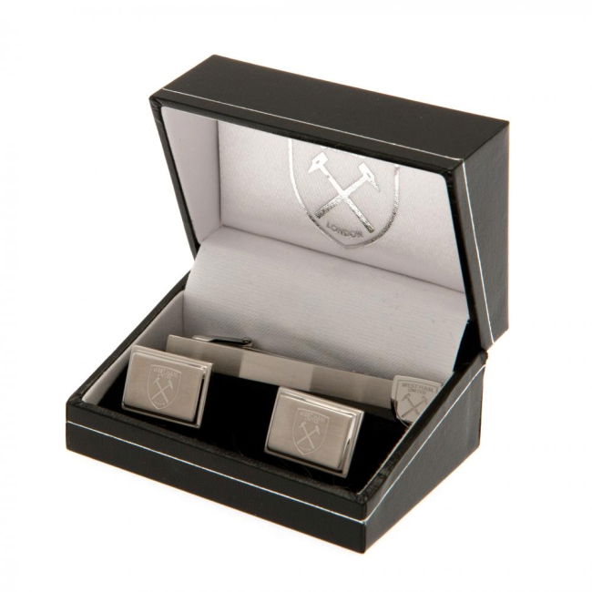 West Ham United FC Tie Slide & Cufflink Set