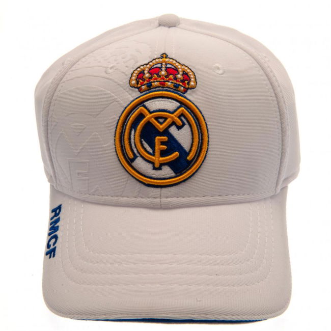 Real Madrid CF White Debossed Cap