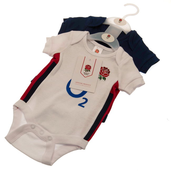 England RFU 2 Pack Bodysuit 9-12 Mths RB