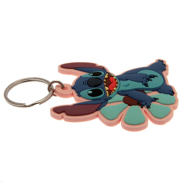 Lilo & Stitch Flower PVC Keyring