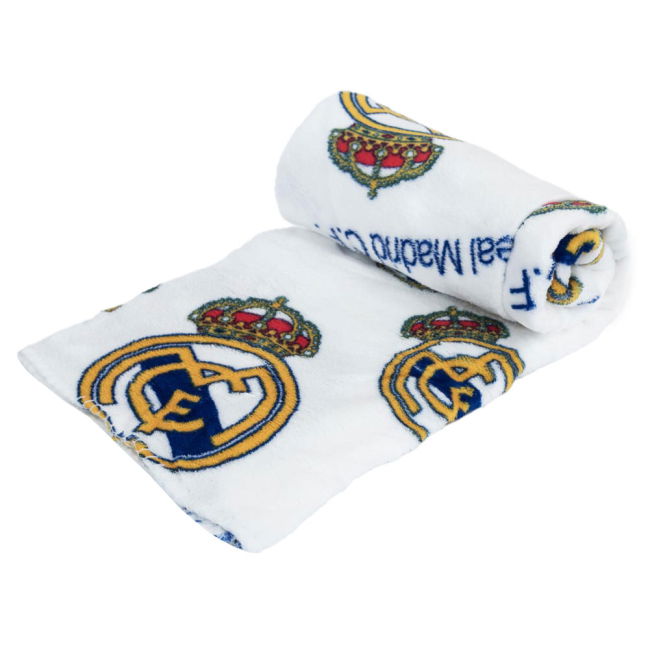 Real Madrid CF Multi Crest Fleece Blanket