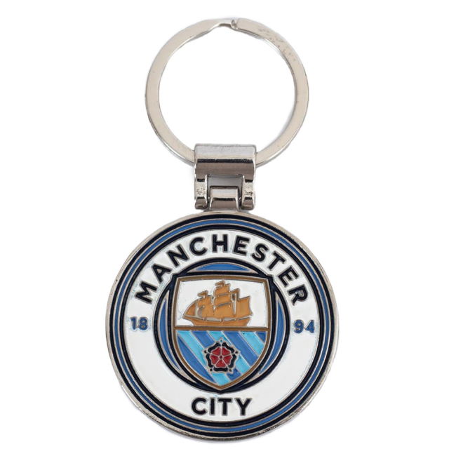 Manchester City FC Boxed Crest Keyring