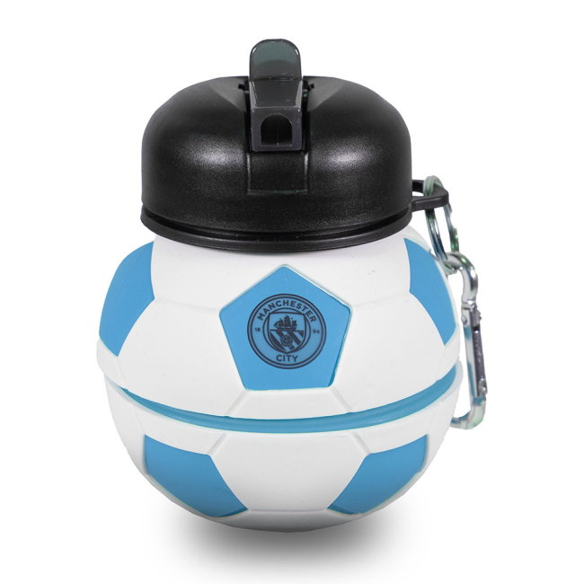 Manchester City FC Collapsible Football Drinks Bottle