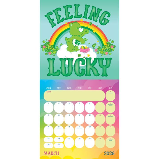 Care Bears Square Calendar 2026