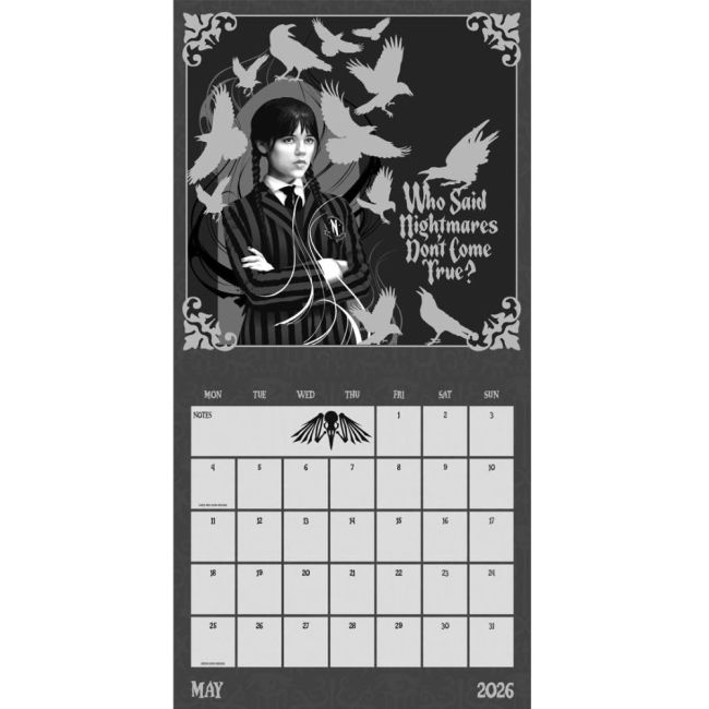 Wednesday Square Calendar 2026