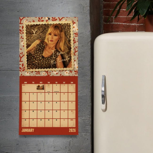 Yellowstone Square Calendar 2026