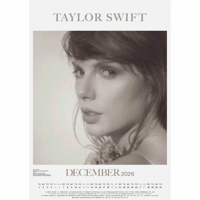 Taylor Swift A3 Calendar 2026