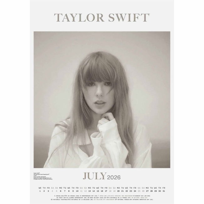 Taylor Swift A3 Calendar 2026