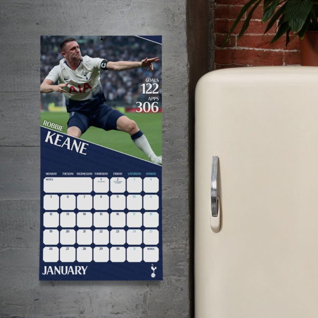 Tottenham Hotspur FC Legends Square Calendar 2026