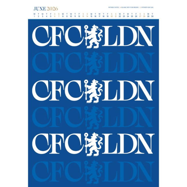 Chelsea FC Deluxe Calendar 2026