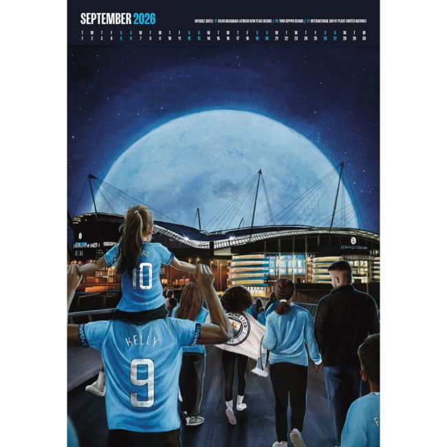 Manchester City FC Deluxe Calendar 2026