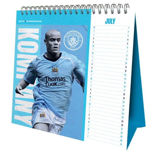 Manchester City FC Desktop Calendar 2026