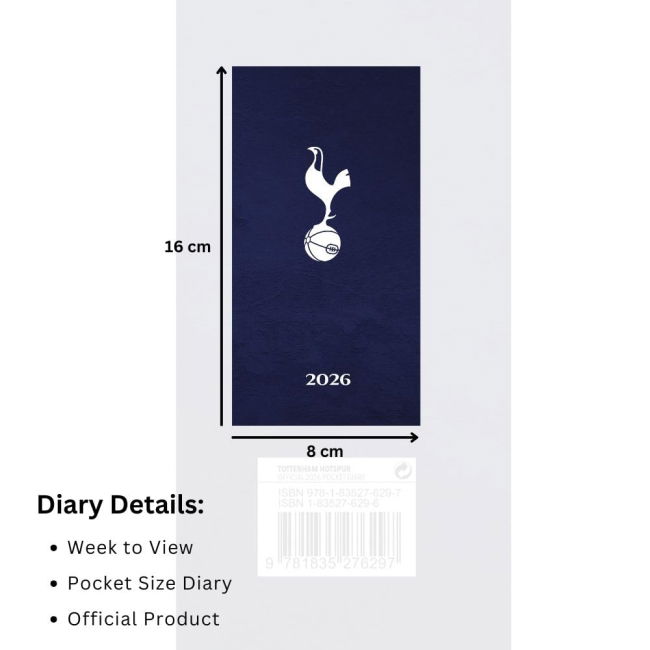 Tottenham Hotspur FC Slim Diary 2026