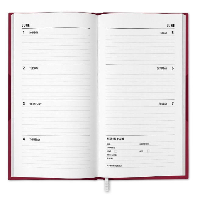 West Ham United FC Slim Diary 2026