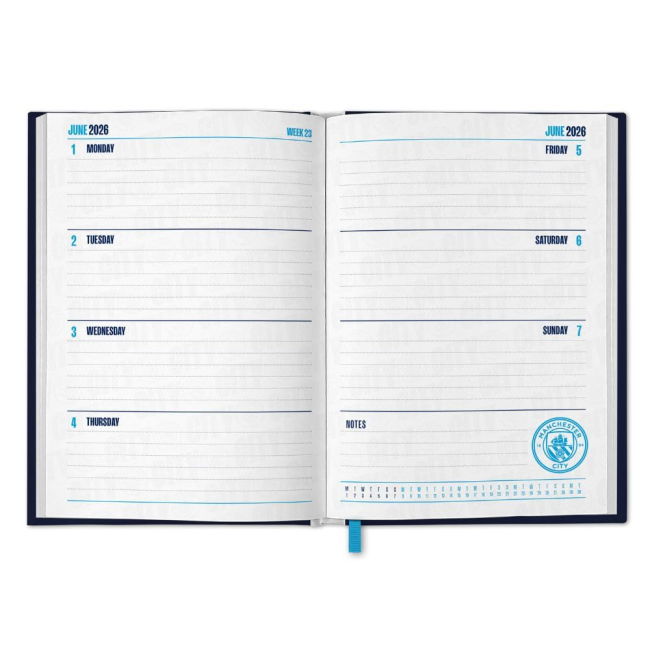 Manchester City FC A5 Diary 2026