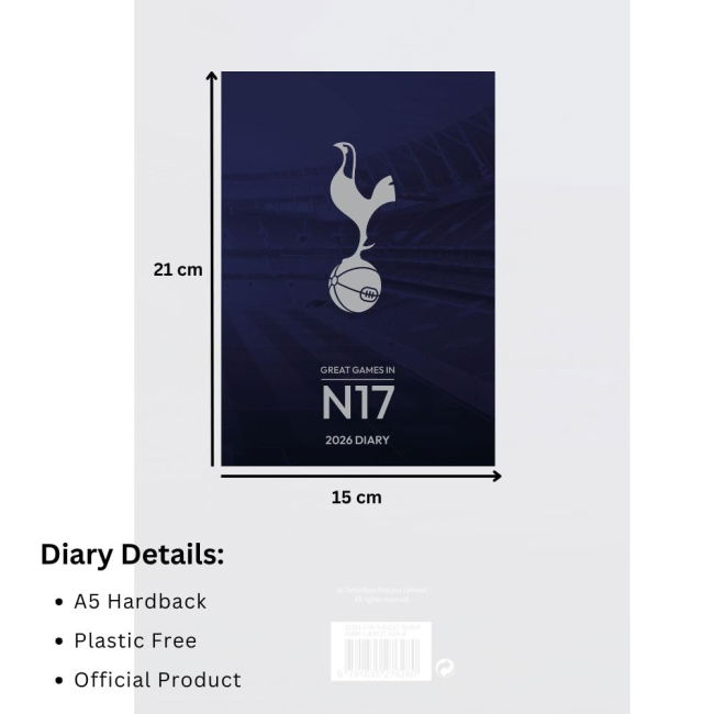 Tottenham Hotspur FC A5 Diary 2026