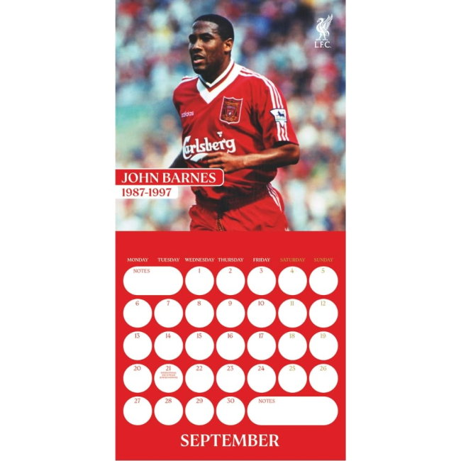 Liverpool FC Legends Square Calendar 2027