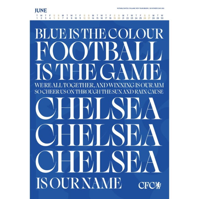 Chelsea FC Deluxe Calendar 2027