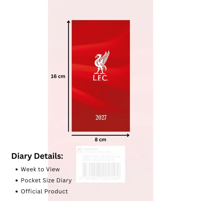 Liverpool FC Slim Diary 2027