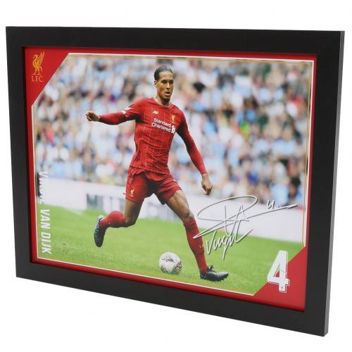 Liverpool FC Picture Van Dijk 16 x 12