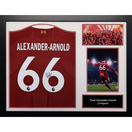 Liverpool FC Alexander-Arnold Signed Shirt (Framed)