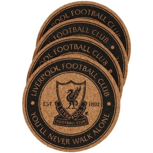Liverpool FC 4pk Cork Coaster Set