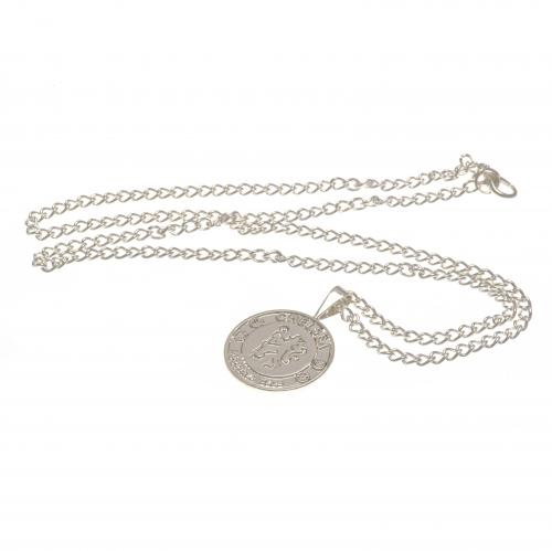 Chelsea FC Silver Plated Pendant &amp; Chain XL