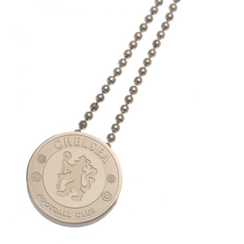 Chelsea FC Stainless Steel Pendant &amp; Chain