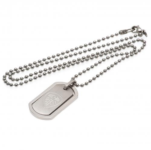 Leeds United FC Framed Dog Tag &amp; Chain
