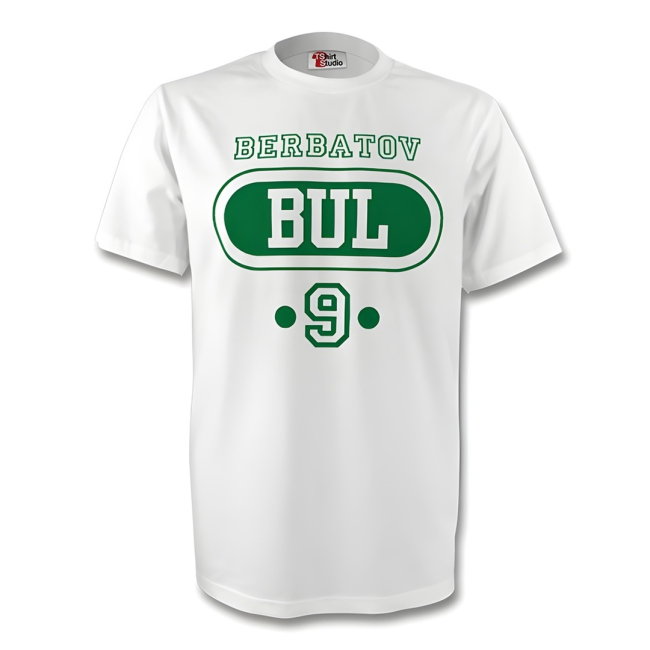 Dimitar Berbatov Bulgaria Bul T-shirt (white) - Kids