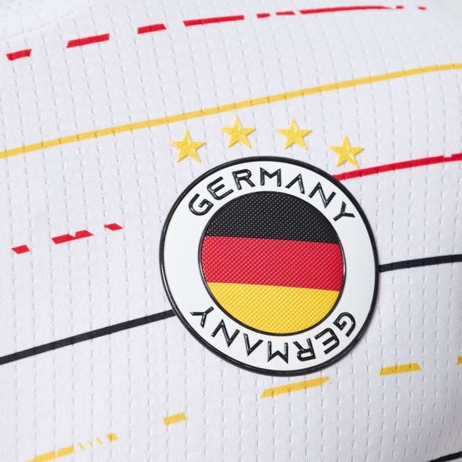 Germany Legacy Football Jersey Striped (Wolvate) Adult Short Sleeve