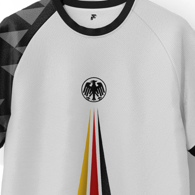 Germany Adler Home Supporter Jersey Adult Short Sleeve