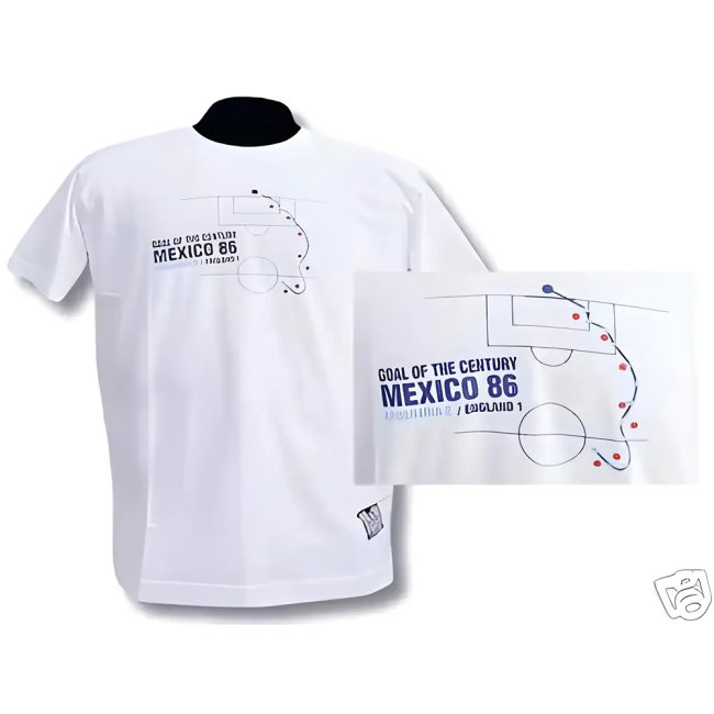 Maradona 'Goal of Century' Tee (white)