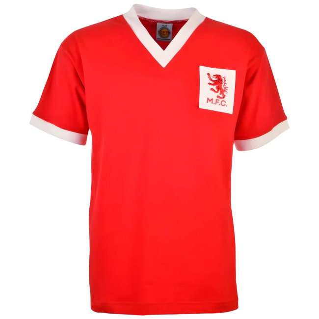 Middlesbrough 1950s Kids Red Retro Football Shirt (Your Name)