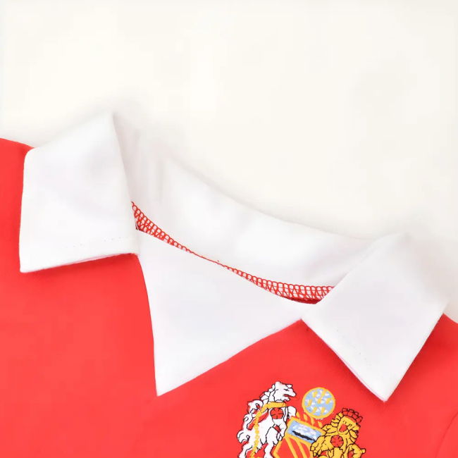 Manchester Reds 1970s Kids Retro Football Shirt