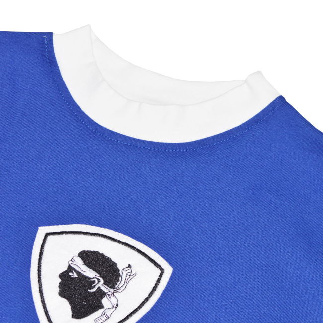 Bastia 1970s Shirt Kids Retro Football Shirt