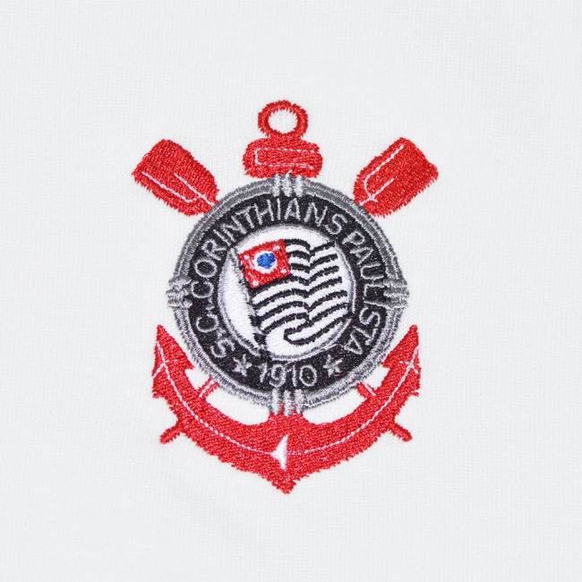 Corinthians Paulista 1970s Kids Retro Football Shirt