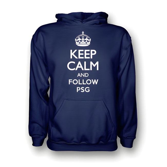 Keep Calm And Follow Psg Hoody (navy) - Kids