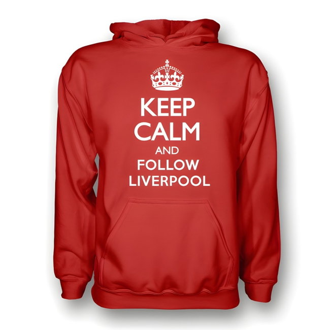 Keep Calm And Follow Liverpool Hoody (red) - Kids