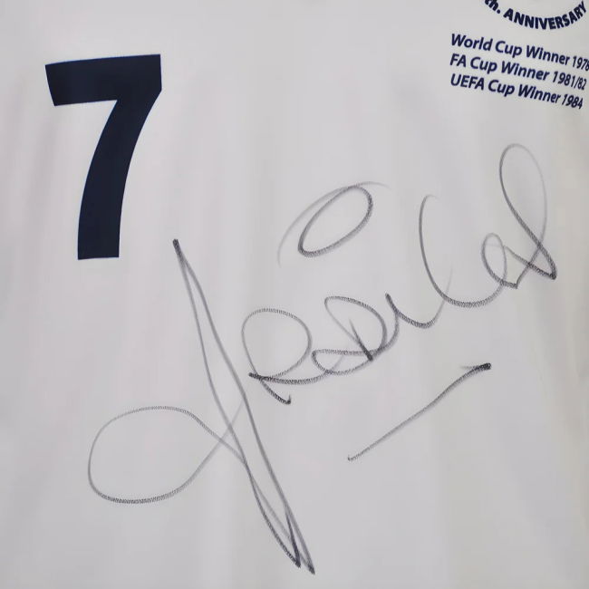 Limited Edition Ossie Ardiles Signed Football Shirt