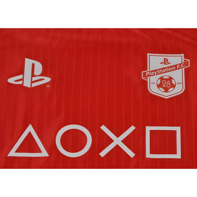 Playstation Tee Red Shadow Stripe Polyester