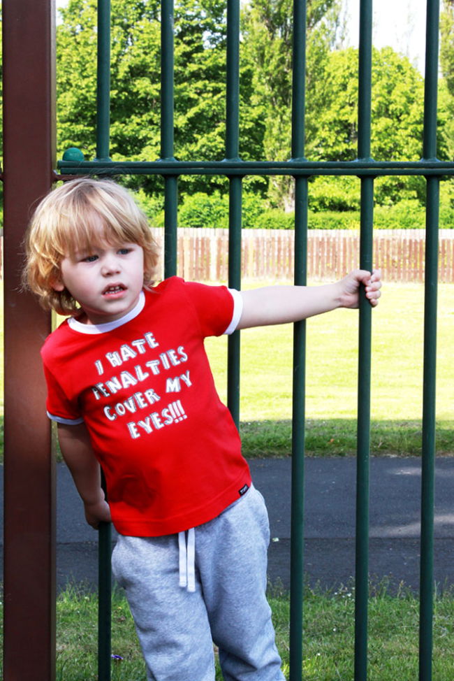 Kids I Hate Penalties Red/White Ringer