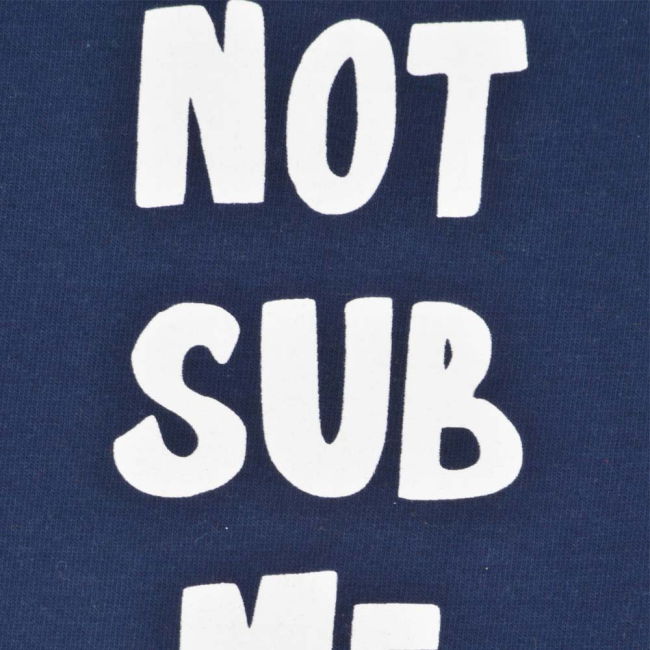 Kids Do Not Sub Me - Navy/White Ringer