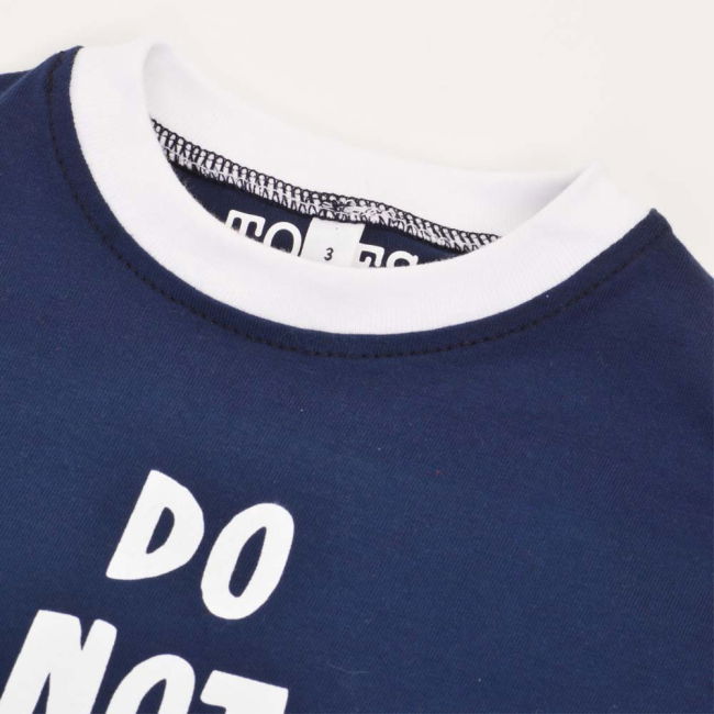 Kids Do Not Sub Me - Navy/White Ringer