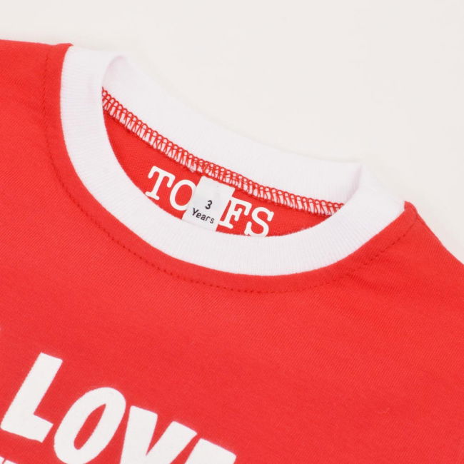 Kids I Love It When Mum - Red/White Ringer
