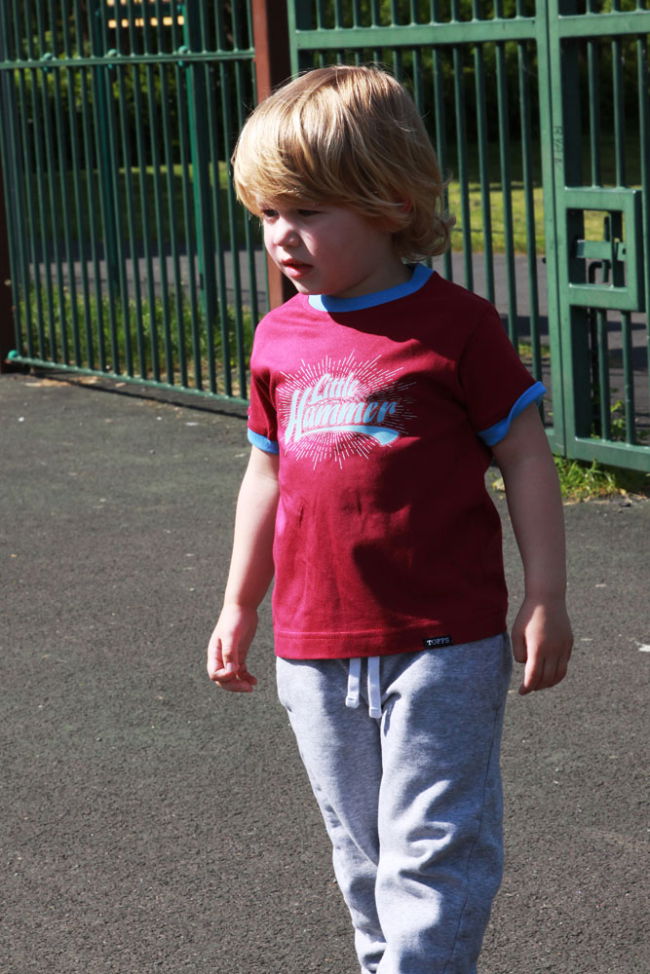 Kids Little Hammer - Maroon/Sky Ringer