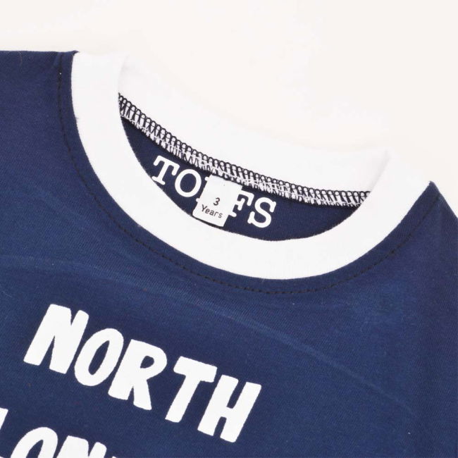 Kids North London - Navy/White Ringer