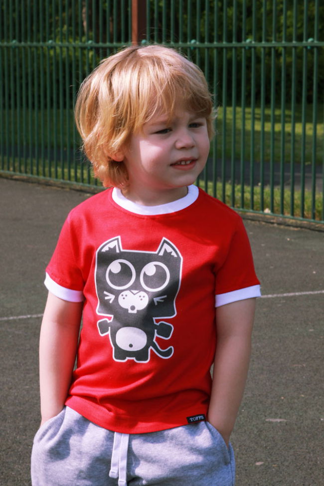 Kids Sunderland - Red/White Ringer
